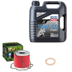 Wartungsset Ölwechsel, LIQUI MOLY Motorbike Öl 4Takt teilsytnth.