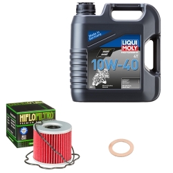 Wartungsset Ölwechsel, LIQUI MOLY Motorbike Öl 4Takt mineralisch