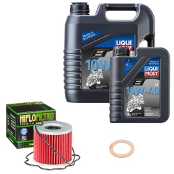 Wartungsset Ölwechsel, LIQUI MOLY Motorbike Öl 4Takt mineralisch