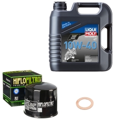Wartungsset Ölwechsel, LIQUI MOLY Motorbike Öl 4Takt mineralisch