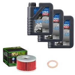 Wartungsset Ölwechsel, LIQUI MOLY Motorbike Öl 4Takt mineralisch
