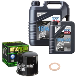 Wartungsset Ölwechsel, LIQUI MOLY Motorbike Öl 4Takt teilsytnth.