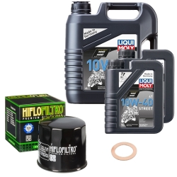 Wartungsset Ölwechsel, LIQUI MOLY Motorbike Öl 4Takt teilsytnth.