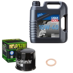 Wartungsset Ölwechsel, LIQUI MOLY Motorbike Öl 4Takt mineralisch