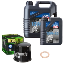 Wartungsset Ölwechsel, LIQUI MOLY Motorbike Öl 4Takt mineralisch