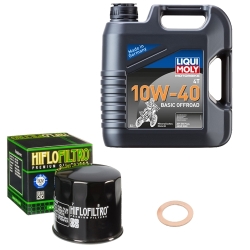 Wartungsset Ölwechsel, LIQUI MOLY Motorbike Öl 4Takt mineralisch