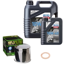 Wartungsset Ölwechsel, LIQUI MOLY Motorbike Öl 4Takt teilsytnth.