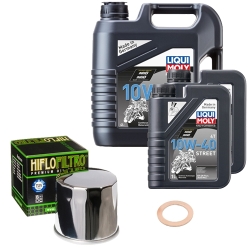 Wartungsset Ölwechsel, LIQUI MOLY Motorbike Öl 4Takt teilsytnth.