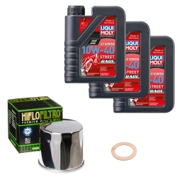 Wartungsset Ölwechsel, LIQUI MOLY Motorbike Öl 4Takt vollsytnth.
