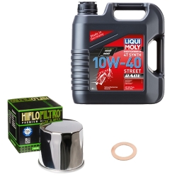 Wartungsset Ölwechsel, LIQUI MOLY Motorbike Öl 4Takt vollsytnth.