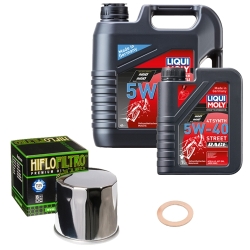Wartungsset Ölwechsel, LIQUI MOLY Motorbike Öl 4Takt vollsytnth.