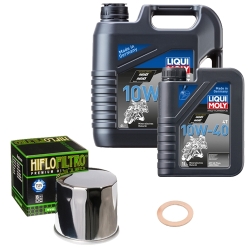 Wartungsset Ölwechsel, LIQUI MOLY Motorbike Öl 4Takt mineralisch