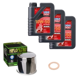 Wartungsset Ölwechsel, LIQUI MOLY Motorbike Öl 4Takt vollsytnth.