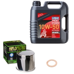 Wartungsset Ölwechsel, LIQUI MOLY Motorbike Öl 4Takt vollsytnth.