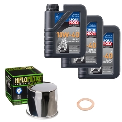 Wartungsset Ölwechsel, LIQUI MOLY Motorbike Öl 4Takt mineralisch