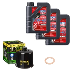 Wartungsset Ölwechsel, LIQUI MOLY Motorbike Öl 4Takt vollsytnth.