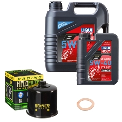 Wartungsset Ölwechsel, LIQUI MOLY Motorbike Öl 4Takt vollsytnth.