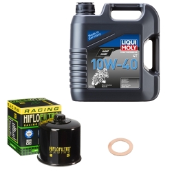 Wartungsset Ölwechsel, LIQUI MOLY Motorbike Öl 4Takt mineralisch