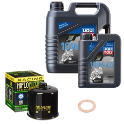 Wartungsset Ölwechsel, LIQUI MOLY Motorbike Öl 4Takt mineralisch