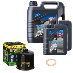 Wartungsset Ölwechsel, LIQUI MOLY Motorbike Öl 4Takt mineralisch