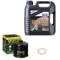 Wartungsset Ölwechsel, LIQUI MOLY Motorbike Öl 4Takt teilsytnth.