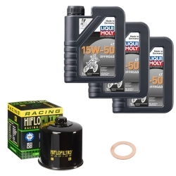 Wartungsset Ölwechsel, LIQUI MOLY Motorbike Öl 4Takt teilsytnth.