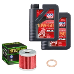 Wartungsset Ölwechsel, LIQUI MOLY Motorbike Öl 4Takt vollsytnth.