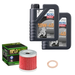 Wartungsset Ölwechsel, LIQUI MOLY Motorbike Öl 4Takt teilsytnth.