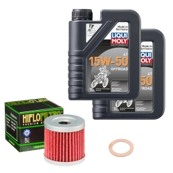 Wartungsset Ölwechsel, LIQUI MOLY Motorbike Öl 4Takt teilsytnth.