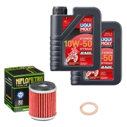 Wartungsset Ölwechsel, LIQUI MOLY Motorbike Öl 4Takt vollsytnth.