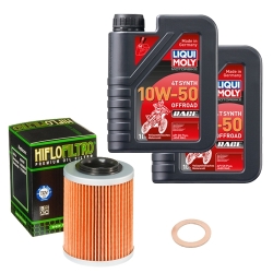 Wartungsset Ölwechsel, LIQUI MOLY Motorbike Öl 4Takt vollsytnth.