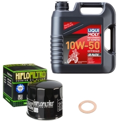 Wartungsset Ölwechsel, LIQUI MOLY Motorbike Öl 4Takt vollsytnth.