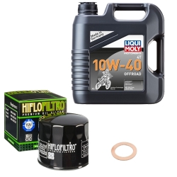 Wartungsset Ölwechsel, LIQUI MOLY Motorbike Öl 4Takt teilsytnth.