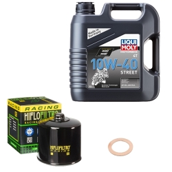Wartungsset Ölwechsel, LIQUI MOLY Motorbike Öl 4Takt teilsytnth.