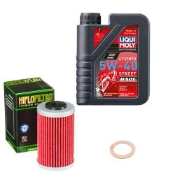 Wartungsset Ölwechsel, LIQUI MOLY Motorbike Öl 4Takt vollsytnth.