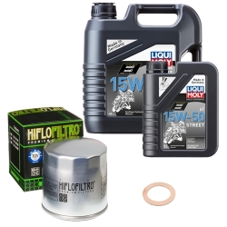 Wartungsset Ölwechsel, LIQUI MOLY Motorbike Öl 4Takt teilsytnth.