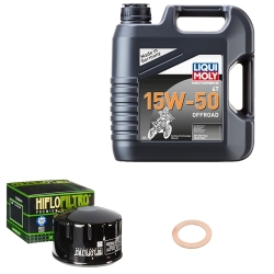 Wartungsset Ölwechsel, LIQUI MOLY Motorbike Öl 4Takt teilsytnth.