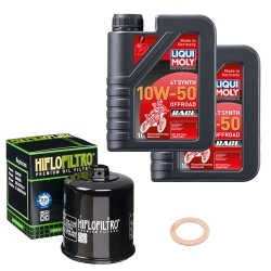 Wartungsset Ölwechsel, LIQUI MOLY Motorbike Öl 4Takt vollsytnth.