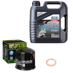 Wartungsset Ölwechsel, LIQUI MOLY Motorbike Öl 4Takt teilsytnth.