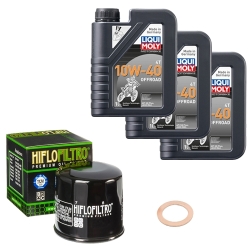 Wartungsset Ölwechsel, LIQUI MOLY Motorbike Öl 4Takt teilsytnth.