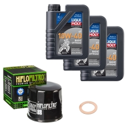 Wartungsset Ölwechsel, LIQUI MOLY Motorbike Öl 4Takt mineralisch