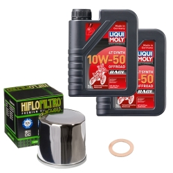 Wartungsset Ölwechsel, LIQUI MOLY Motorbike Öl 4Takt vollsytnth.