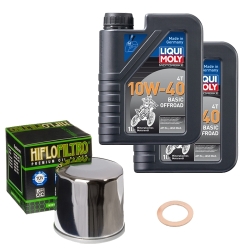 Wartungsset Ölwechsel, LIQUI MOLY Motorbike Öl 4Takt mineralisch