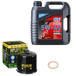 Wartungsset Ölwechsel, LIQUI MOLY Motorbike Öl 4Takt vollsytnth.