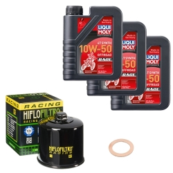 Wartungsset Ölwechsel, LIQUI MOLY Motorbike Öl 4Takt vollsytnth.