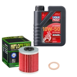 Wartungsset Ölwechsel, LIQUI MOLY Motorbike Öl 4Takt vollsytnth.
