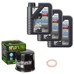Wartungsset Ölwechsel, LIQUI MOLY Motorbike Öl 4Takt teilsytnth.