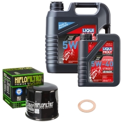 Wartungsset Ölwechsel, LIQUI MOLY Motorbike Öl 4Takt vollsytnth.
