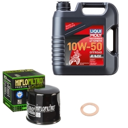Wartungsset Ölwechsel, LIQUI MOLY Motorbike Öl 4Takt vollsytnth.