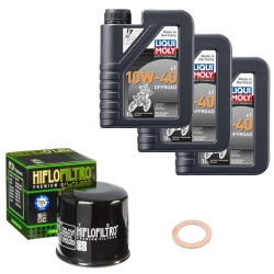 Wartungsset Ölwechsel, LIQUI MOLY Motorbike Öl 4Takt teilsytnth.